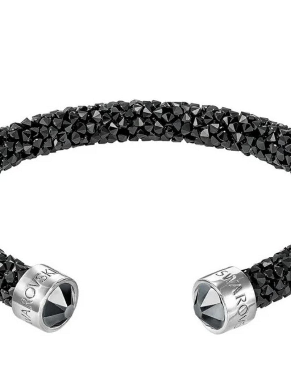 Swarovski Swarovski 5250073 Women's Crystaldust Black Crystal Cuff Bangle - Picture 2 of 10